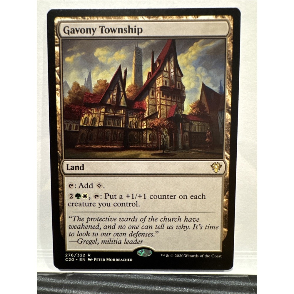 Magic The Gathering Gavony Township Commander 2020 C20 276/322 Rare MTG Land